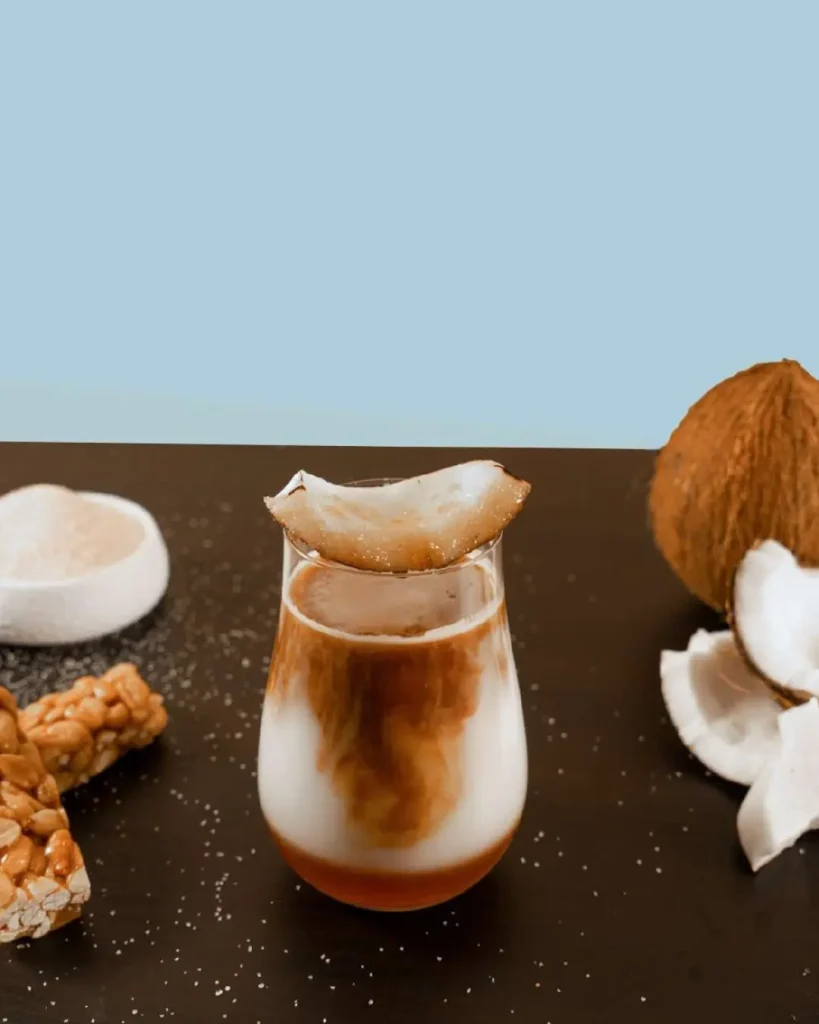 Double Coconut Iced Latte