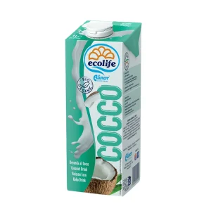 Alinor Ecolife Organic Coconut Drink | Dairy-Free & Vegan Tropical Plant-Based Milk 1L