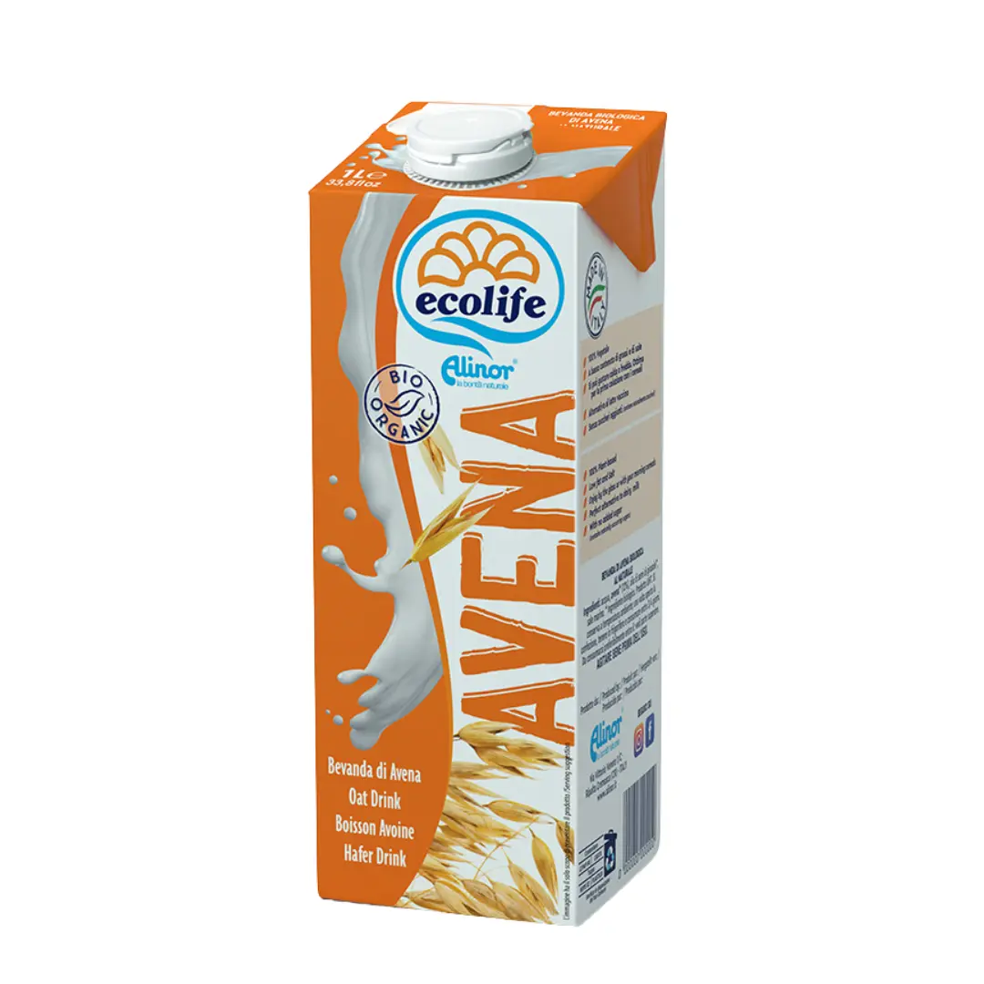 Alinor Ecolife Organic Oat Drink | Lactose-Free & Vegan Plant-Based Milk 1L