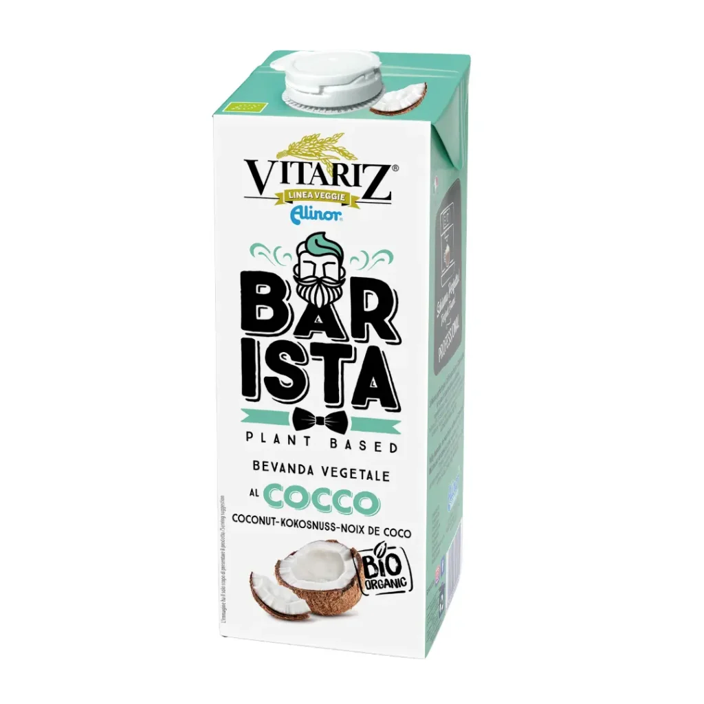 Alinor Vitariz Barista Coconut Drink | Professional Barista Plant-Based Milk | Organic & Vegan 1L